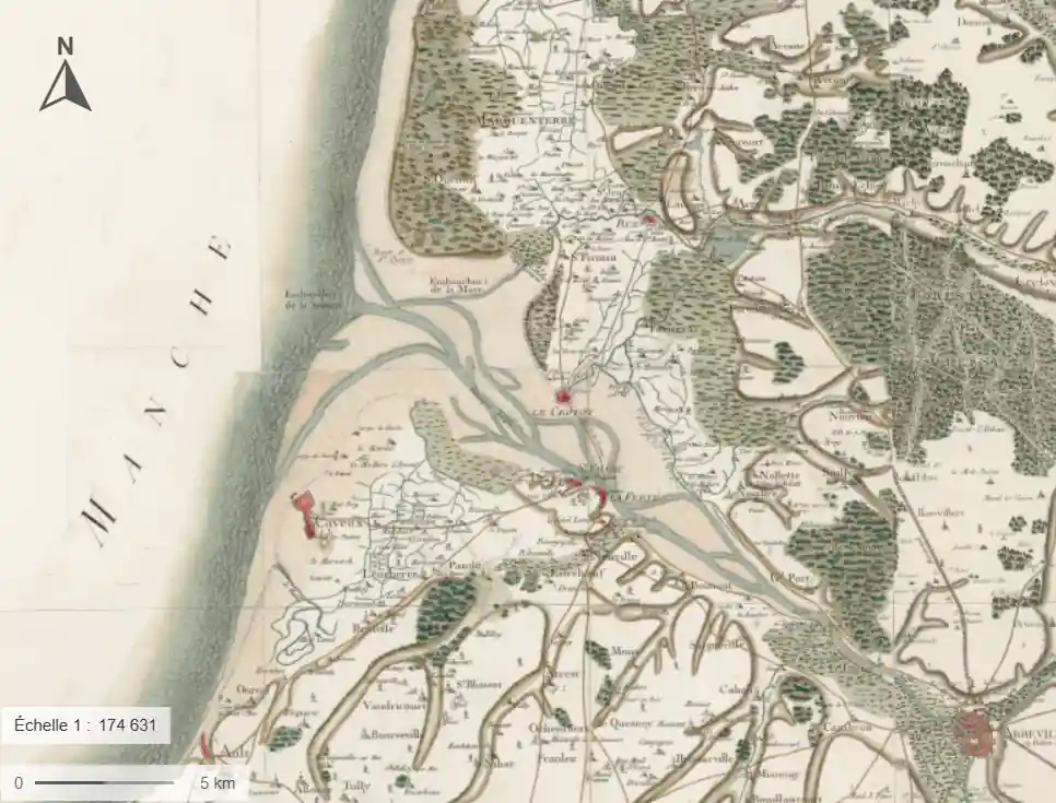 Carte de Cassini - 1749