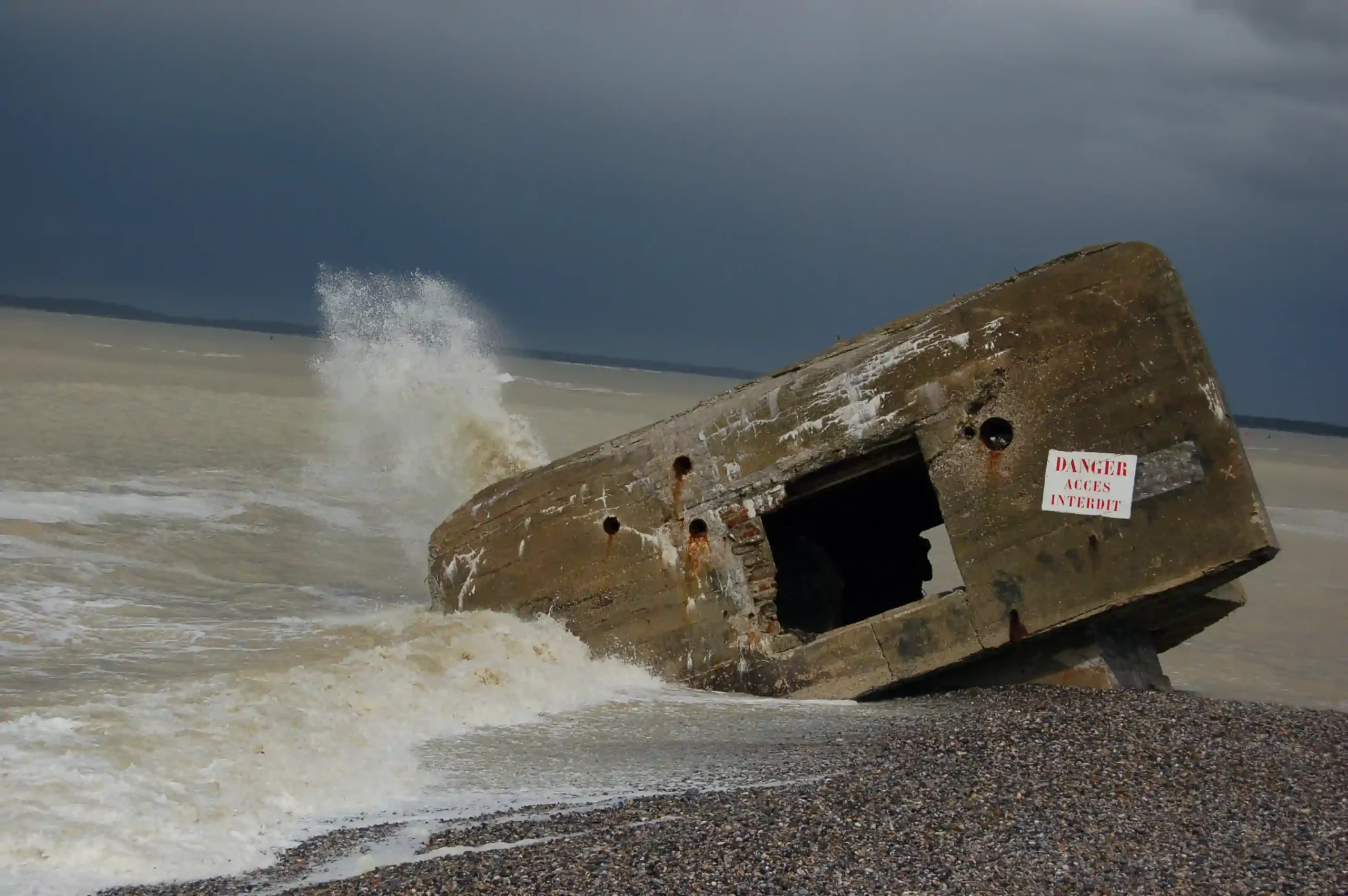 Blockhaus du Hourdel à marée haute